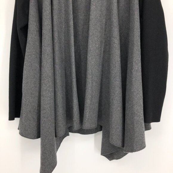 Staring at Stars UO Black + Grey Wool Blend Waterfall Cardigan Cozy size Large - Picture 11 of 16